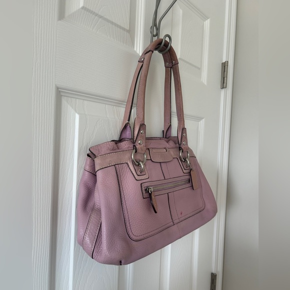 COACH Lilac Penelope Pebbled Leather Handbag - Picture 2 of 7